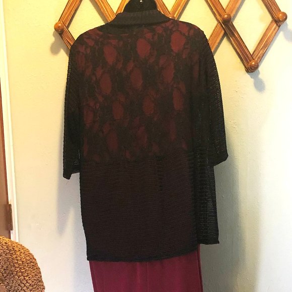 MODLAND PARIS BLACK EVENING CARDIGAN - Picture 4 of 9